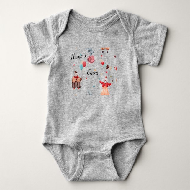 Circus Performance Baby Body Anzug Baby Bodysuit Strampler (Vorderseite)