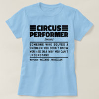 Circus Performer Noun Definition Funny Show Lover