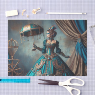 Circus Performer Steampunk Vintage Viktorianische  Seidenpapier