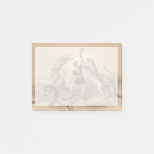 Circus Performer Stehend unter vicious Animals Post-it Klebezettel
