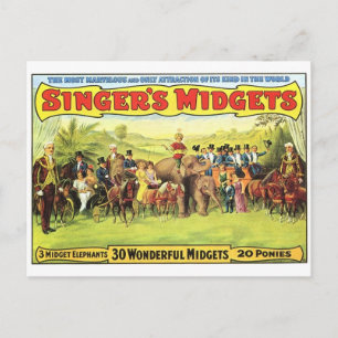 Circus Poster Postkarte