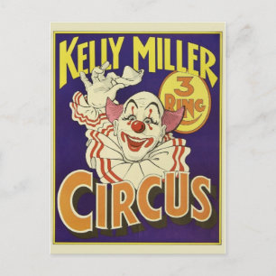 Circus Poster Postkarte