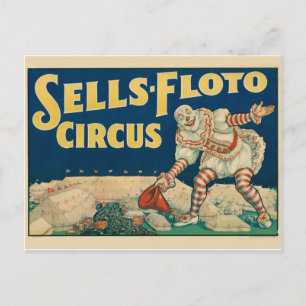 Circus Poster Postkarte