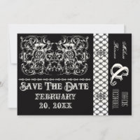 Circus Poster Style Modern Black & White Card