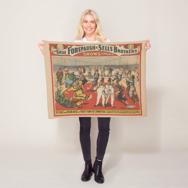 Circus Poster zeigt die erstaunliche Antik von Clo Fleecedecke (Beispiel)