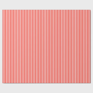Circus Red and White Cabana Stripes Geschenkpapier