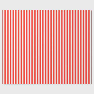 Circus Red and White Cabana Stripes Geschenkpapier