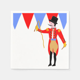 Circus Ring Master Circus Party Serviette