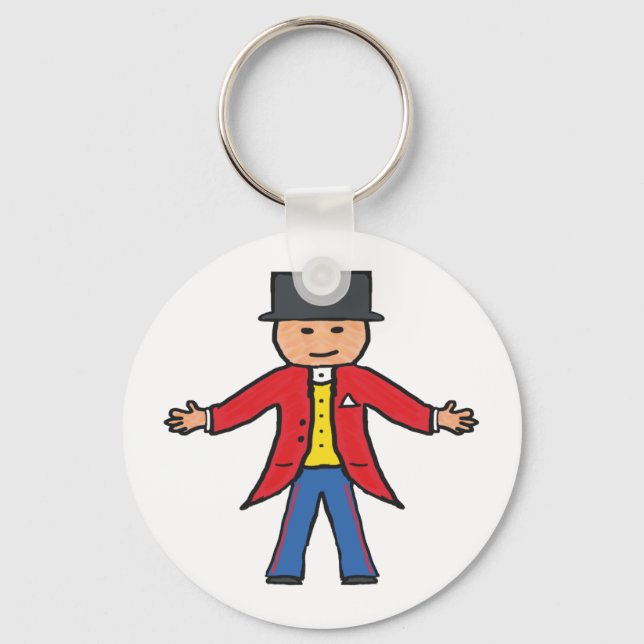 Circus Ringmaster Schlüsselanhänger (Vorderseite)