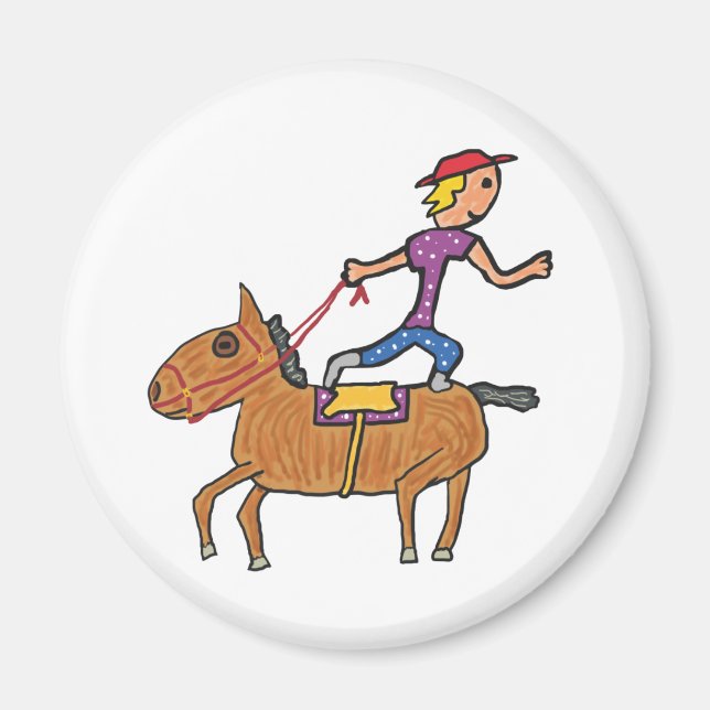 Circus Rodeo Reiten Magnet (Vorne)