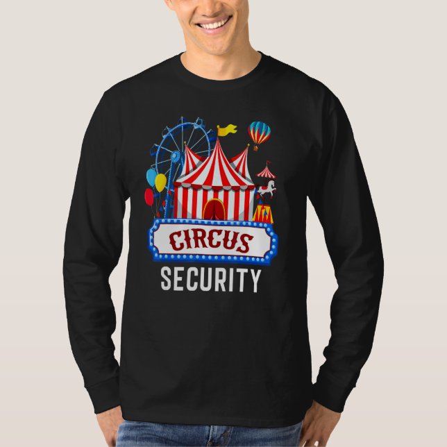 Circus Security Karneval Kostümkarneval Personal V T-Shirt (Vorderseite)
