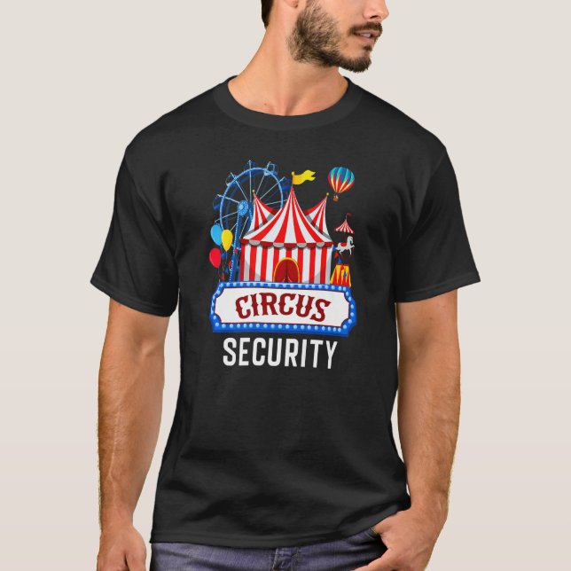Circus Security Karneval Kostümkarneval Personal V T-Shirt (Vorderseite)