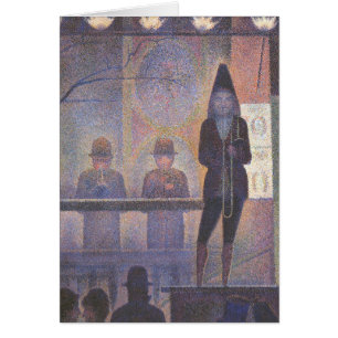 Circus Sideshow by Georges Seurat, Vintage Kunst