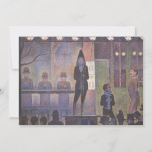 Circus Sideshow by Georges Seurat, Vintage Kunst