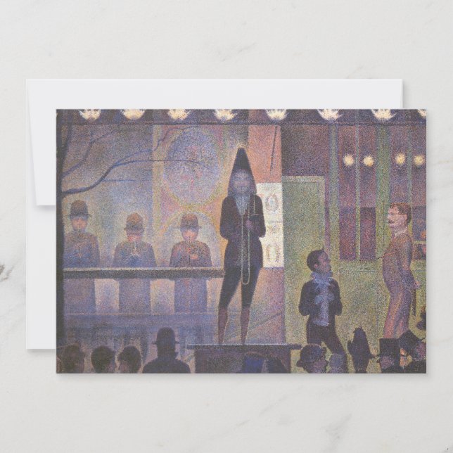 Circus Sideshow by Georges Seurat, Vintage Kunst (Vorderseite)