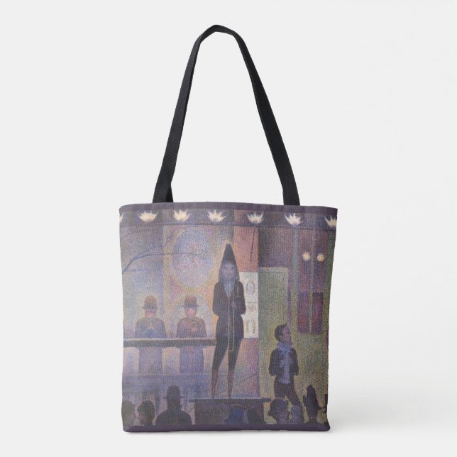 Circus Sideshow by Georges Seurat, Vintage Kunst (Rückseite)