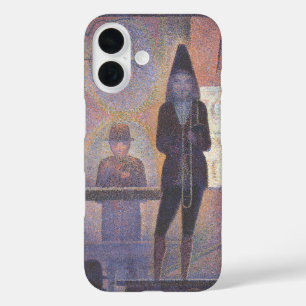 Circus Sideshow by Georges Seurat, Vintage Kunst iPhone 16 Hülle