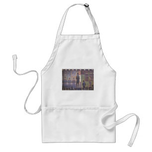Circus Sideshow by Georges Seurat, Vintage Kunst Schürze