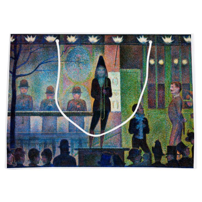 Circus Sideshow, Seurat Große Geschenktüte (Vorderseite)