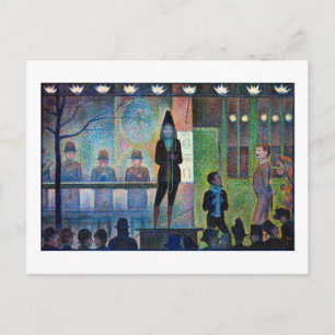 Circus Sideshow, Seurat Postkarte