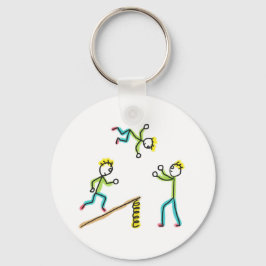 Circus Stickmen Acrobats Schlüsselanhänger