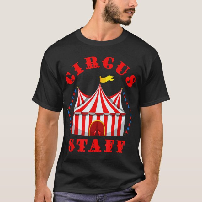 Circus Themed Birthday Party T - Veranstaltungssta T-Shirt (Vorderseite)