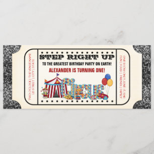 Circus Ticket Party Einladung