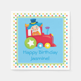 Circus Train | Personalisiert Serviette