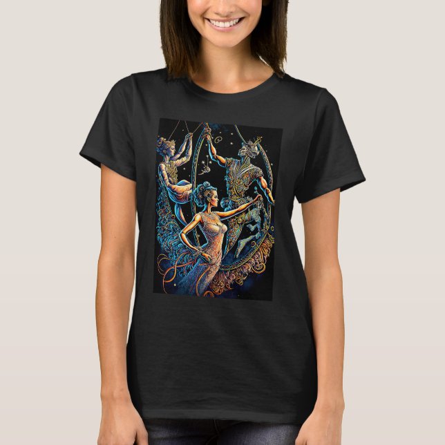 Circus Trapeze Artists Performers Cirque T-Shirt (Vorderseite)