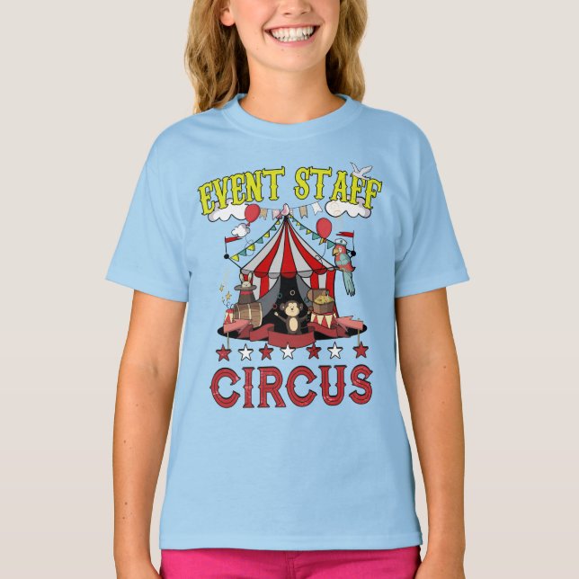 Circus Veranstaltungspersonal Funny Party Karneval T-Shirt (Vorderseite)