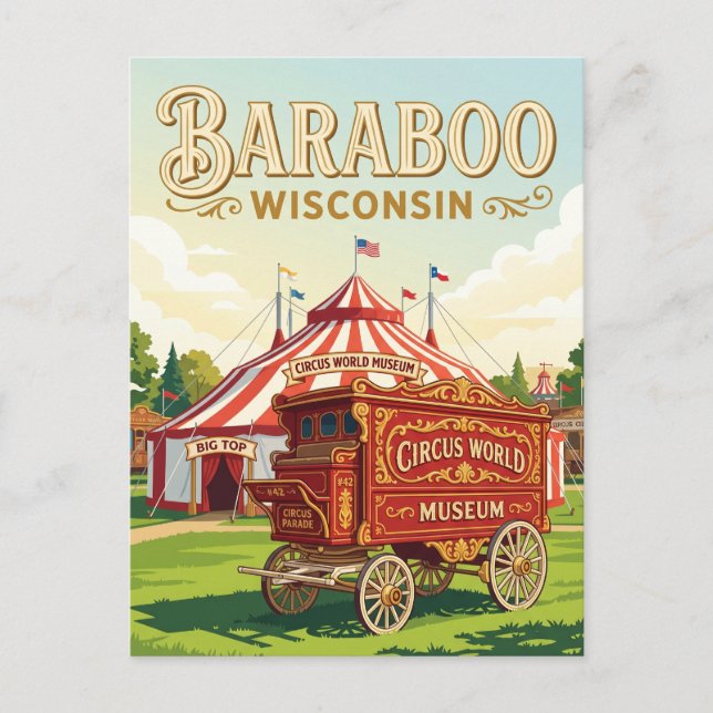 Circus World Museum USA Postkarte (Vorderseite)