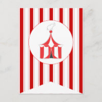 Circus Zelt Party Flag Bunting Banner Post Card