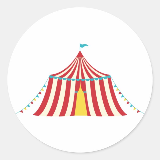 Circus Zent Runder Aufkleber (Vorderseite)