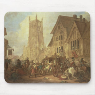 Cirencester Marktplatz, mit der Abtei und dem K Mousepad
