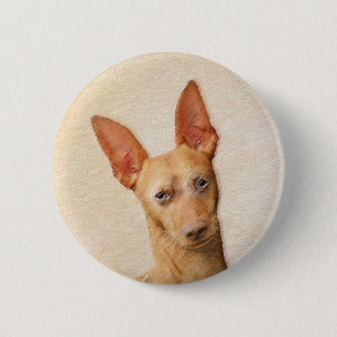 Cirneco dell’Etna Malerei - Niedliche Original Hun Button