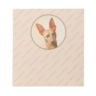 Cirneco dell’Etna Malerei - Niedliche Original Hun Notizblock