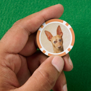 Cirneco dell’Etna Malerei - Niedliche Original Hun Pokerchips