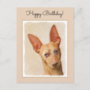 Cirneco dell’Etna Malerei - Niedliche Original Hun Postkarte