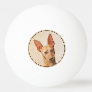 Cirneco dell’Etna Malerei - Niedliche Original Hun Tischtennisball
