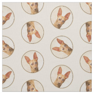 Cirneco dell’Etna Malerei Niedliche Original Hunde Stoff