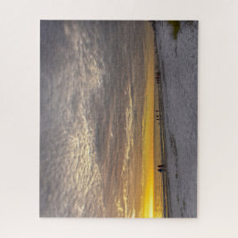 Cirrocumulus Wolken bei Fort Myers Beach Sunset, F Puzzle