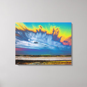 Cirrus Cloud Kirkcudbright Karte Akryllische Print Leinwanddruck