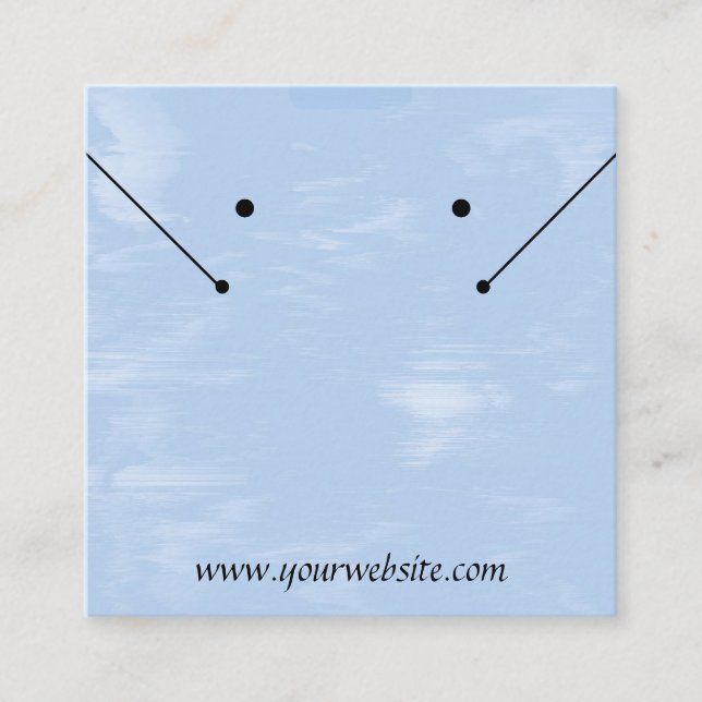 Cirrus Clouds Schmuckkarte Quadratische Visitenkarte (Vorderseite)