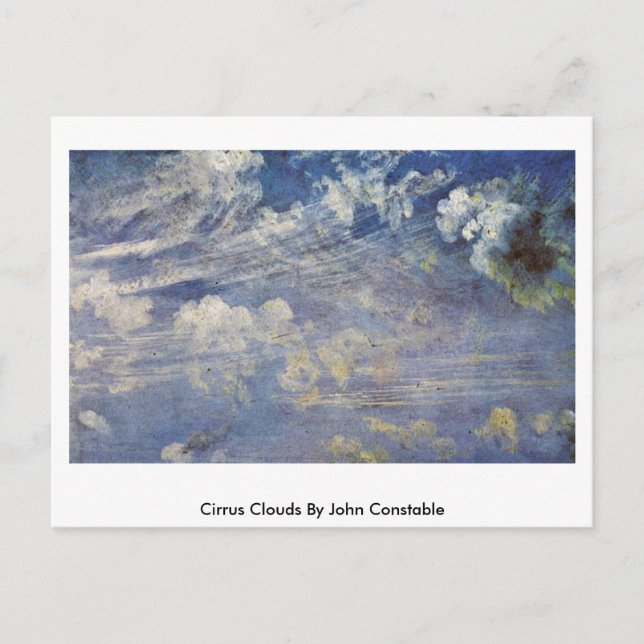 Cirrus Clouds von John Constable Postkarte (Vorderseite)