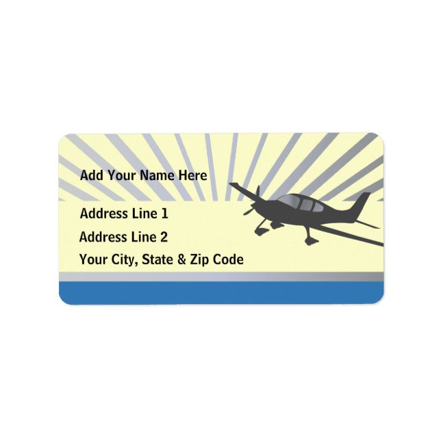 Cirrus SR22 Adressaufkleber (Vorne)