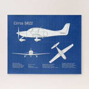 Cirrus SR22 - Flugzeugherstellungspläne für Zeichn Puzzle