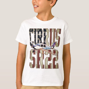 Cirrus SR22 Luftfahrzeuge Vintage Flagge der Verei T-Shirt