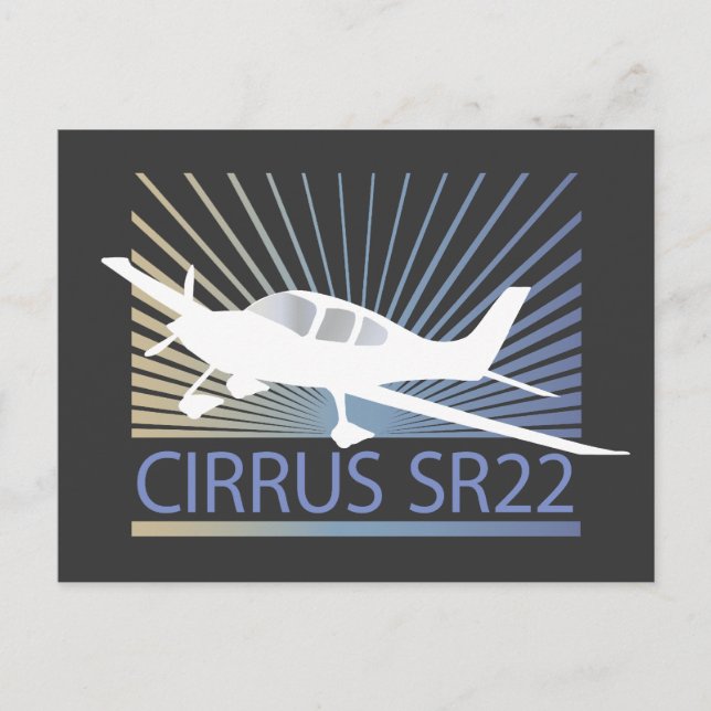 Cirrus SR22 Postkarte (Vorderseite)