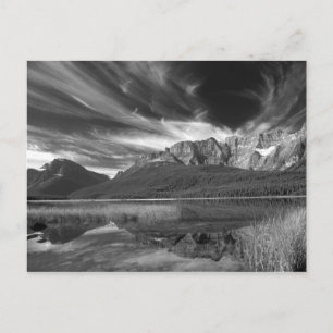 Cirruswolken über dem Waterfowl Lake, Banff Postkarte