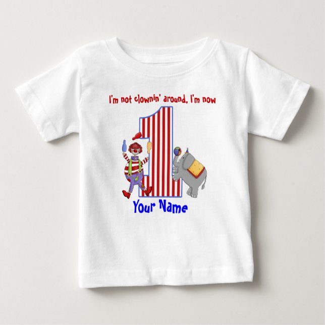 Cirus Clown 1. Geburtstag Shirt (Vorderseite)
